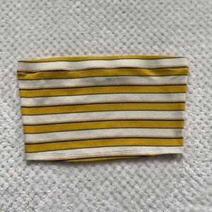 Forever 21 Cropped Striped Bandeau/Tube Top